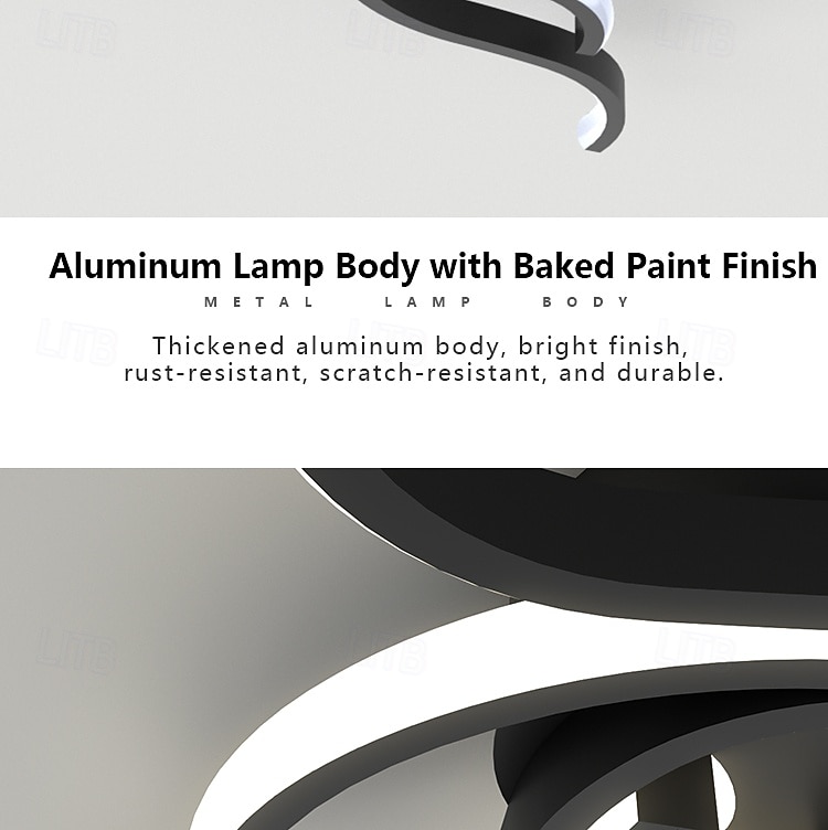 Modern LED Ceiling Light Fixture,56W 3360 Lumen ,Flush Mount Ceiling Chandelier, Ceiling Lamp for Kitchen Bedroom Study Living Room Office Dining Room,Dimming Remote Control 2026 - $105.99 –P17