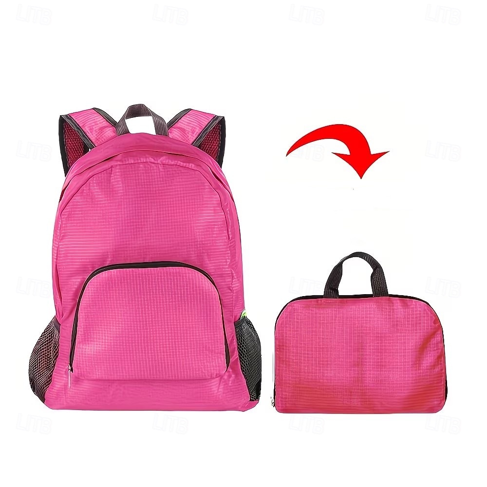 Mochila dobrável de viagem, leve e com grande capacidade, feita de lona, ideal para mulheres. &Homens, ideal para caminhadas, acampamentos e montanhismo. &esportes ao ar livre de 2026 por $12.49 –P6