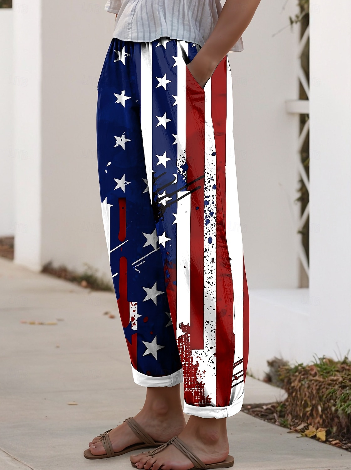 American Independence Day Women's Pants Trousers Casual Pants Vacation Vintage Casual Daily Full Length High Waist Pants Comfort Breathability Comfortable 2026 - $45.99 –P1