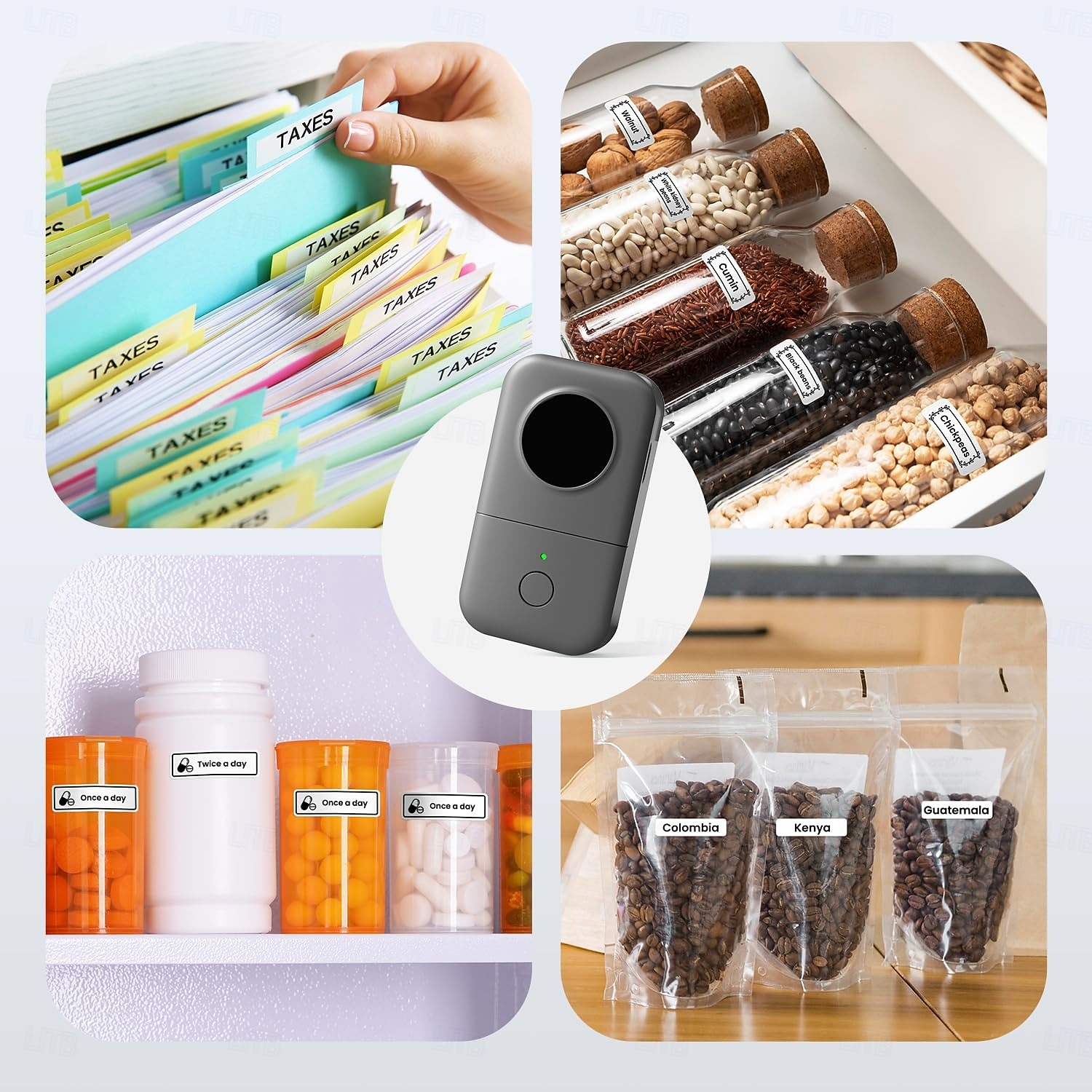 Bluetooth-Mini-Etikettendrucker, tragbarer Thermodrucker, kompakte wiederaufladbare Etiketten für Kinder, Schulen, Klassenzimmer und Lehrerbedarf, Etikettendrucker für Zuhause und Büro, kompatibel mit 2026 - $75.99 –P1