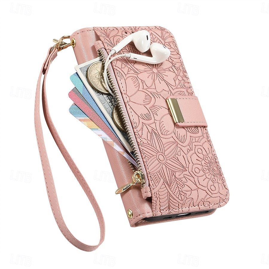 Phone Case For Samsung Galaxy S26 S26 Plus S26 Ultra Wallet Case Flip Cover with Stand Holder Zipper with Wrist Strap Tree Retro TPU PU Leather 2026 - $18.99 –P8