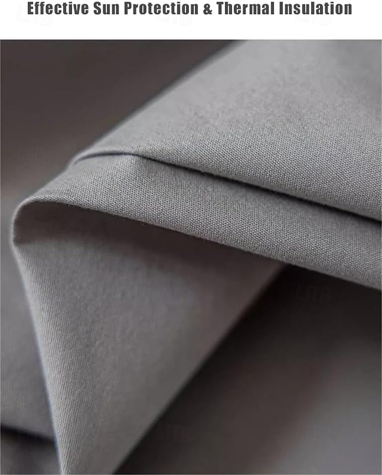 zasłona zaciemniająca Autohesion do okien, UV &Roleta zaciemniająca, przeciwsłoneczna, samoprzylepna, blokująca światło, z taśmą magiczną, termoizolacyjna (ciemnoszara, 59x79 cali) 2026 - $17.99 –P2