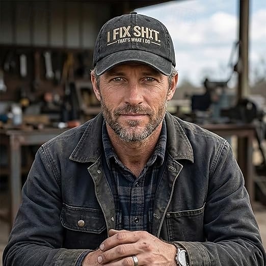 Baseballkappe mit Stickerei „Ich repariere Scheiße, das ist mein Job“ für Damen und Herren, lustige Mütze mit Arbeiterstolz, atmungsaktive, verstellbare Dad-Cap, lässige Arbeitsmütze für draußen, 2026 - $21.99 –P2