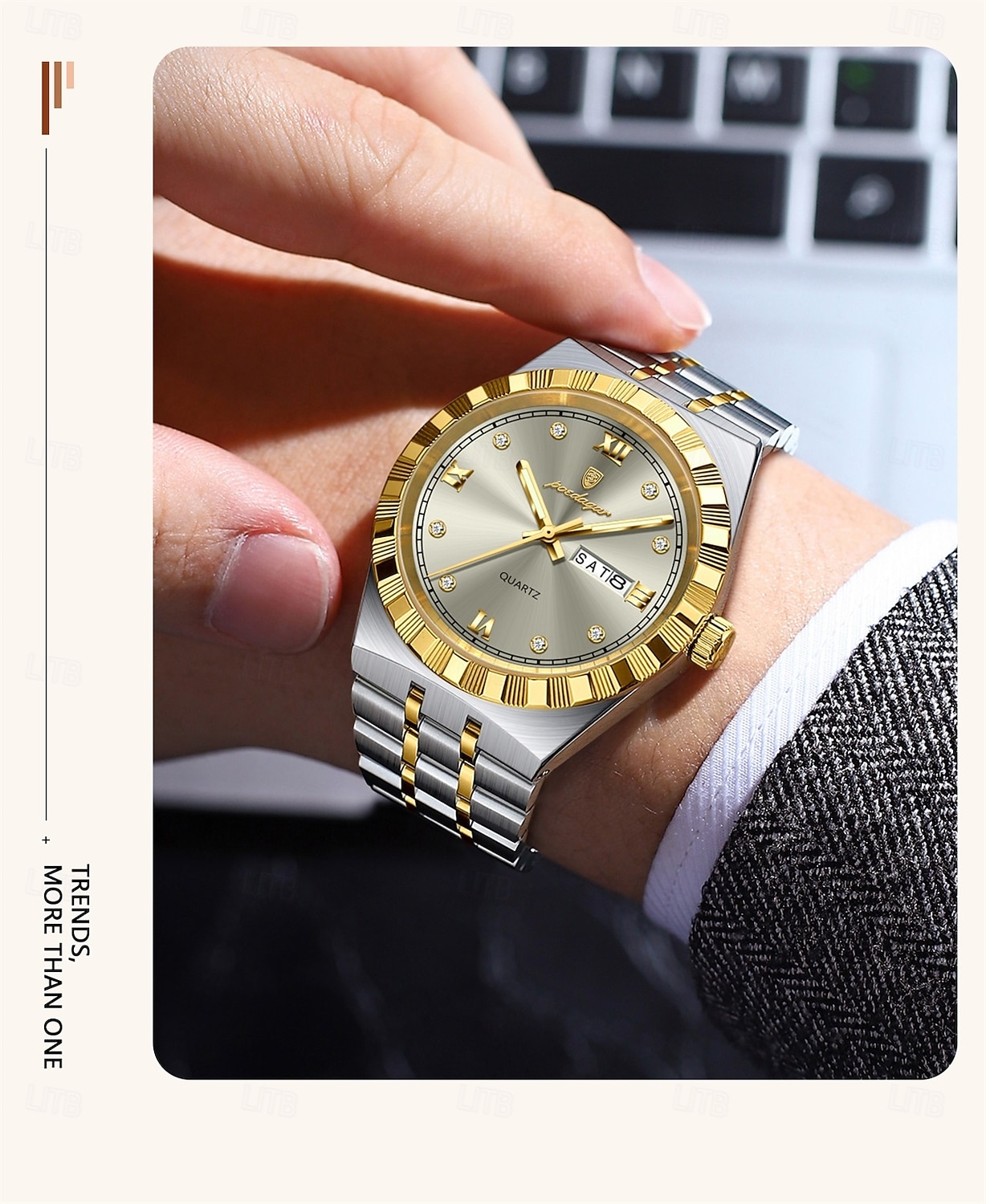 872 New Ultra-thin Stainless Steel Business Classic Men's Watch, Waterproof Luminous Quartz Wristwatch 2026 - $35.99 –P3