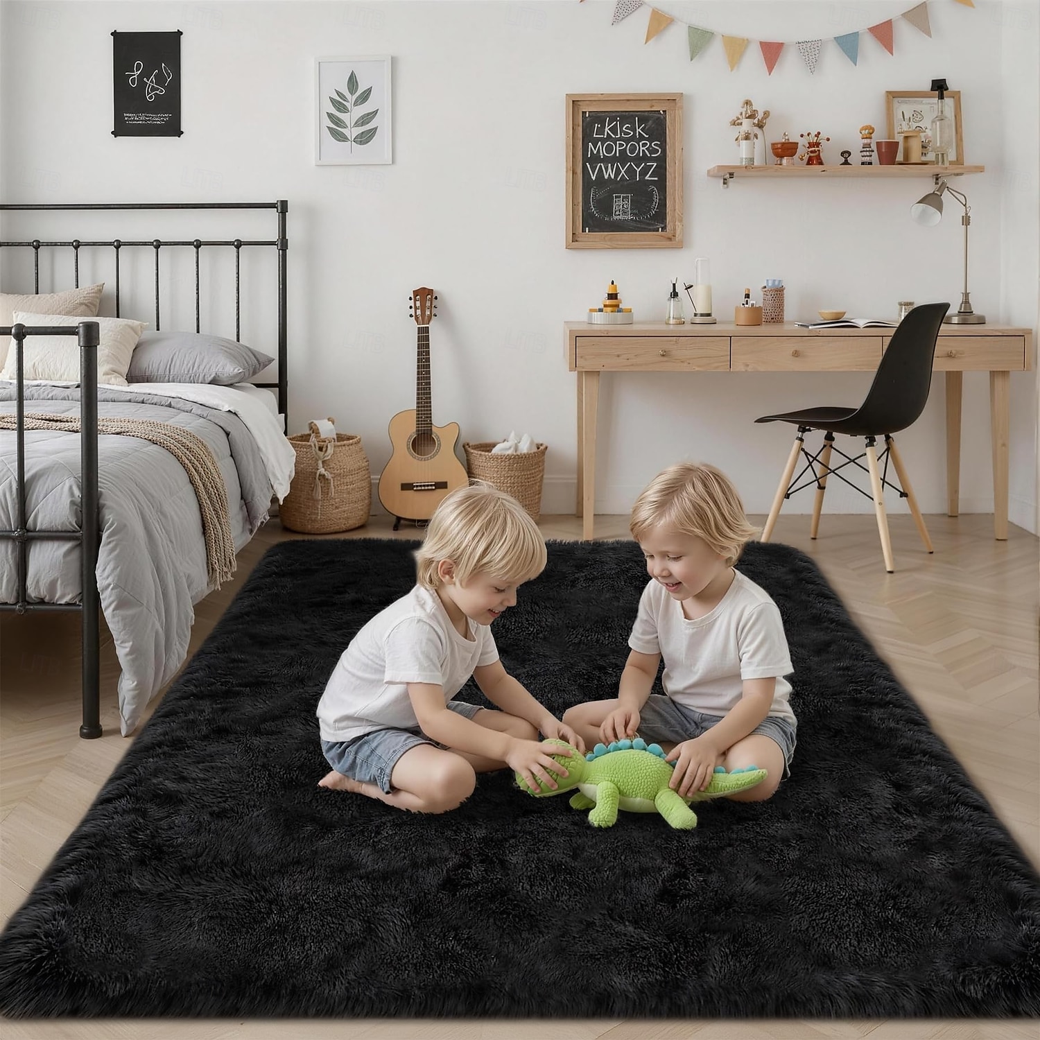Alfombras para sala de estar y dormitorio: alfombra de pelo largo ultrasuave y mullida, antideslizante, que no suelta pelusa, alfombra grande y mullida para interiores, ideal para habitaciones 2026 - $49.99 –P7