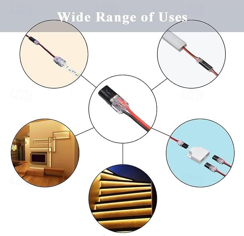 Conector de enchufe de doble cable con hebilla de bloqueo, conectores rápidos de cable con bloqueo ignífugo, adecuados para reparaciones de emergencia, cableado doméstico y automotriz, fáciles de 2026 - $17.99 –P8