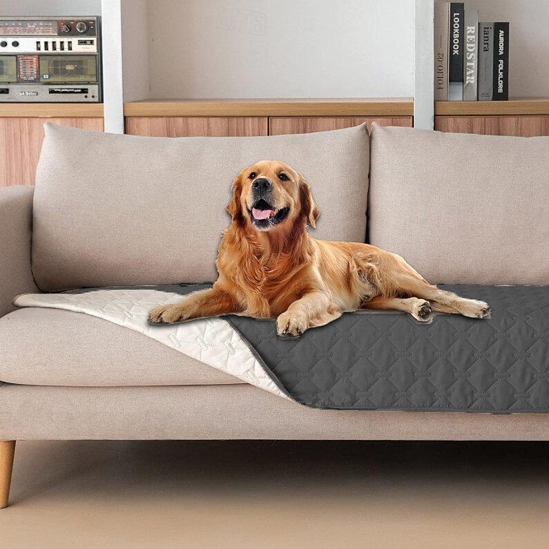 Waterproof Pet Blanket, Scratch Proof Furniture Protector for Dogs Cats, Reversible Cover  Dark Grey/Light Grey 2026 - $52.99 –P1