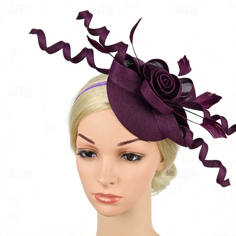Fascinators Flax Wedding Birthday Vintage Cute With Tulle Headpiece Headwear 2026 - $22.99 –P8