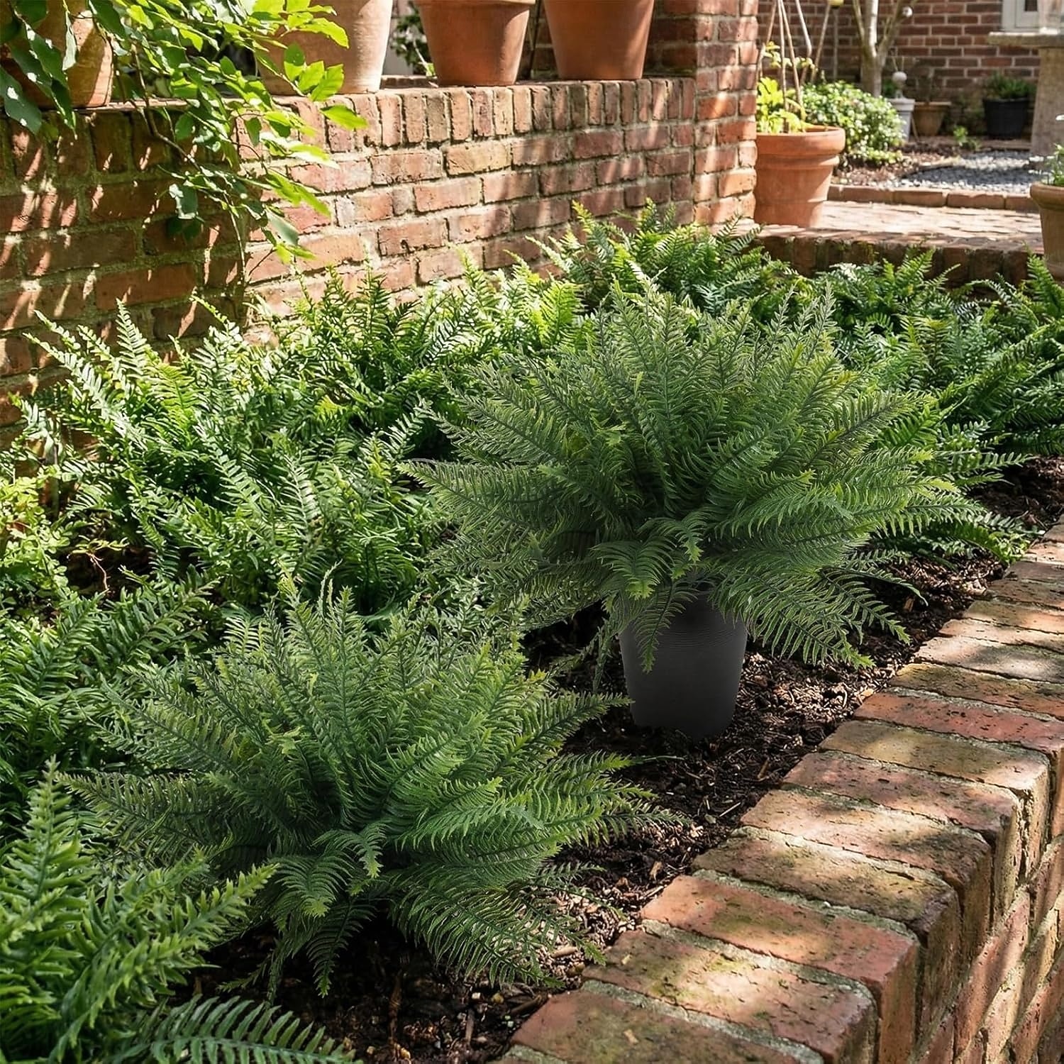 24 szt. sztucznych paproci do użytku na zewnątrz, odporne na promieniowanie UV, sztuczne krzewy paproci do ogrodu wewnętrznego, na werandę &wystrój zieleni na patio 2026 - $31.99 –P5