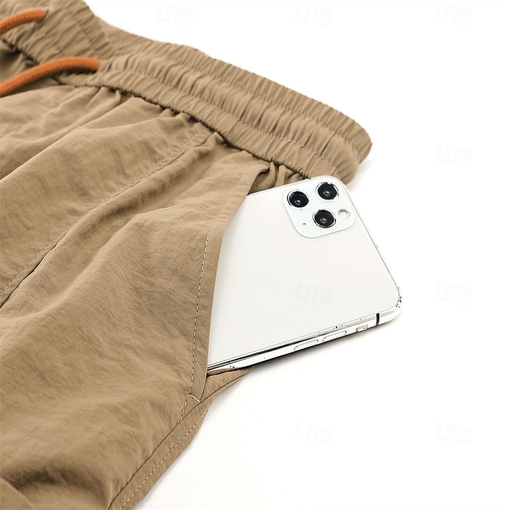 Hombre Activo Pantalón Corto Cargo Pantalón corto Pantalones cortos casuales Pantalón corto deportivo Bolsillo Cintura elástica Puro Plano Un Color Secado rápido Deportes Longitud de la rodilla 2026 - $35.99 –P8