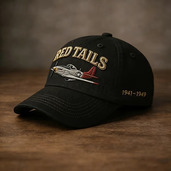 Tuskegee Airmen „Red Tails“ Heritage Cap – bestickte Baseballkappe, verstellbarer Riemen, zum Gedenken an die Jahre 1941–1949, Geschenk für Männer aus der Militärluftfahrt & Frauen 2026 - $21.99 –P5