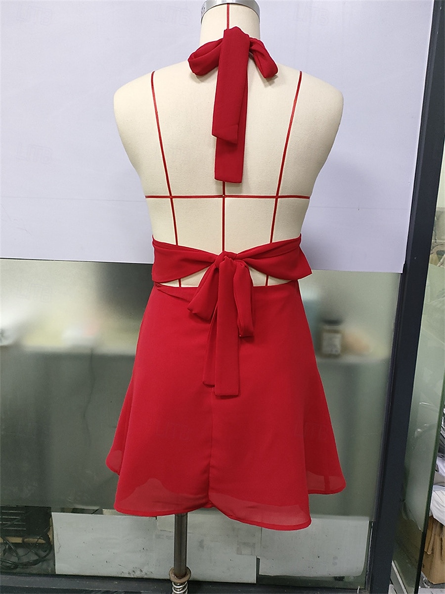 Damskie Sukienka mini Biała sukienka Czarna sukienka Elegancka sukienka Moda Gorący Klasyczny Codzienny Na zewnątrz Plaża Luźna Równina Bez rękawów W serek Czarny Biały Rumiany róż Czerwony Lato 2026 - $32.99 –P8