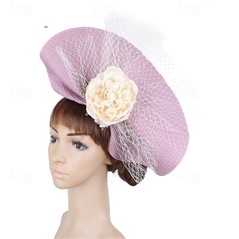 Fascinator Carta pura Matrimonio Compleanno Vintage Carino Retrò Con Fiore Tulle Copricapo Copricapo del 2026 a $34.99 –P2