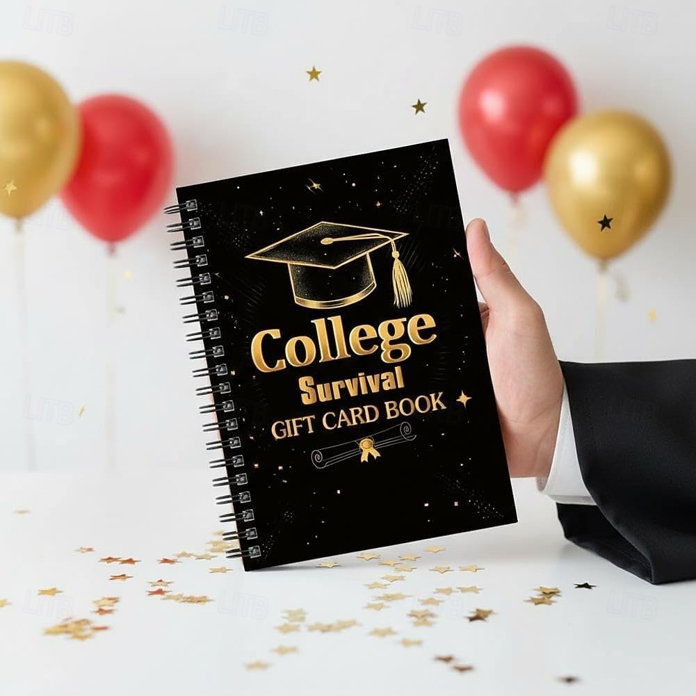 Presentkortsbok för överlevnad på universitet, presentkortsbok för examen 2026, överlevnadshäfte för organisatör, paket för hemvård, kontanthållare 2026 - $11.99 –P8