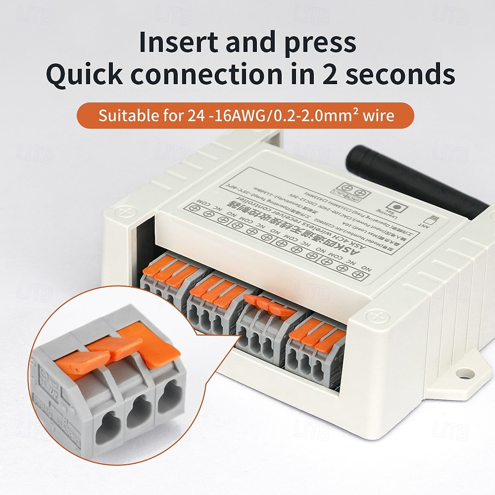 DC12V 24V 4CH Remote Control Switch RF Transmitter and Receiver 433mhz Power ON OFF Switches 2026 - $44.99 –P4