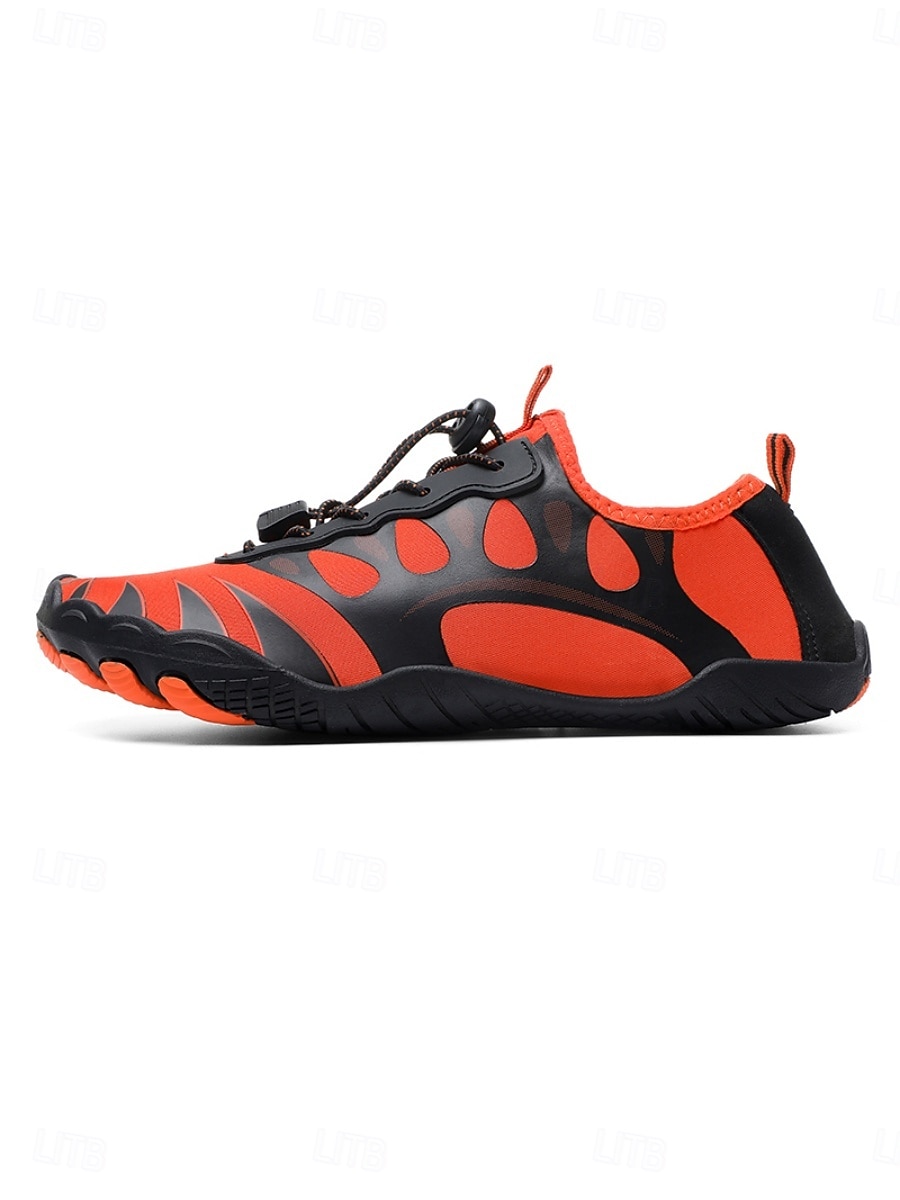 Scarpe da acqua da uomo arancioni e nere ad asciugatura rapida, leggere, traspiranti e antiscivolo, ideali per attività acquatiche, passeggiate in spiaggia, nuoto, kayak, trekking fluviale e avventure all'aria aperta. del 2026 a $29.99 –P9