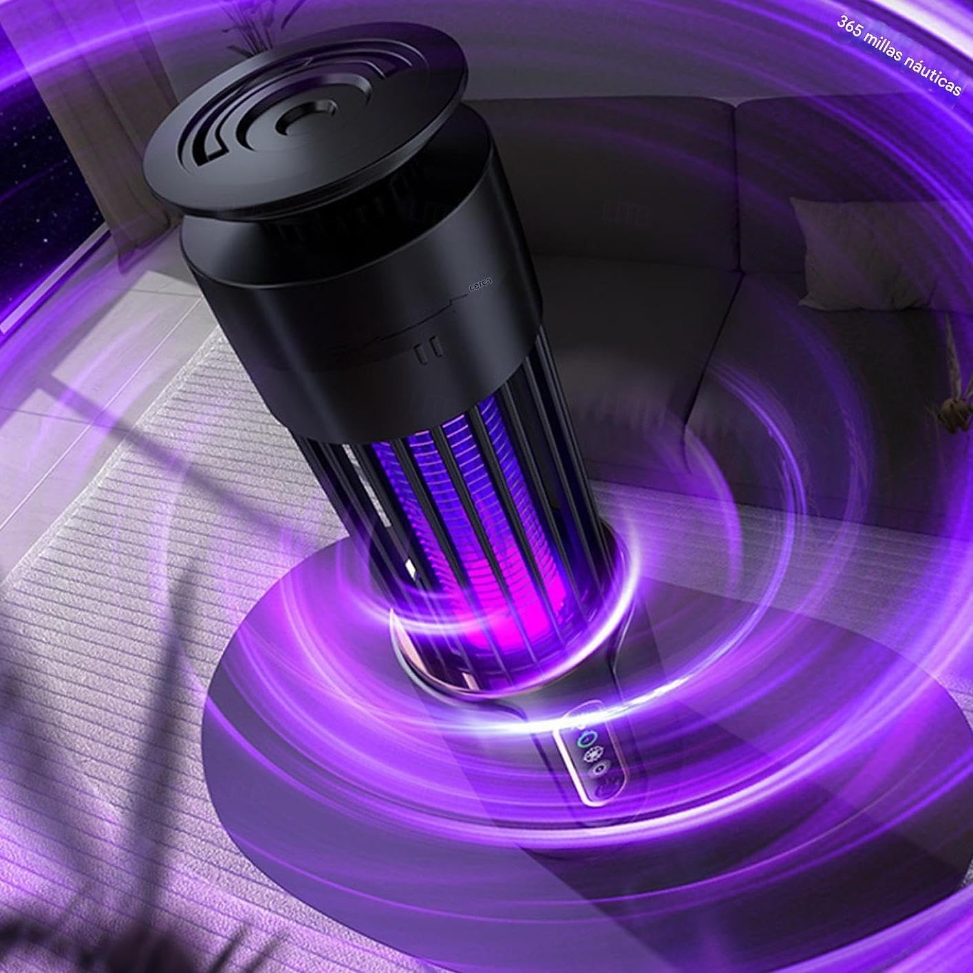 Hyttyssammutin ulkokäyttöön, hyttyssammutin ulkokäyttöön ja sisäkäyttöön LED-valolla, ladattava hyttyssammutin kärpästen tappaja, lentävien hyönteisten salamurtaja ulkokäyttöön, ulkopinta abs-muovista 2026 - $29.99 –P4