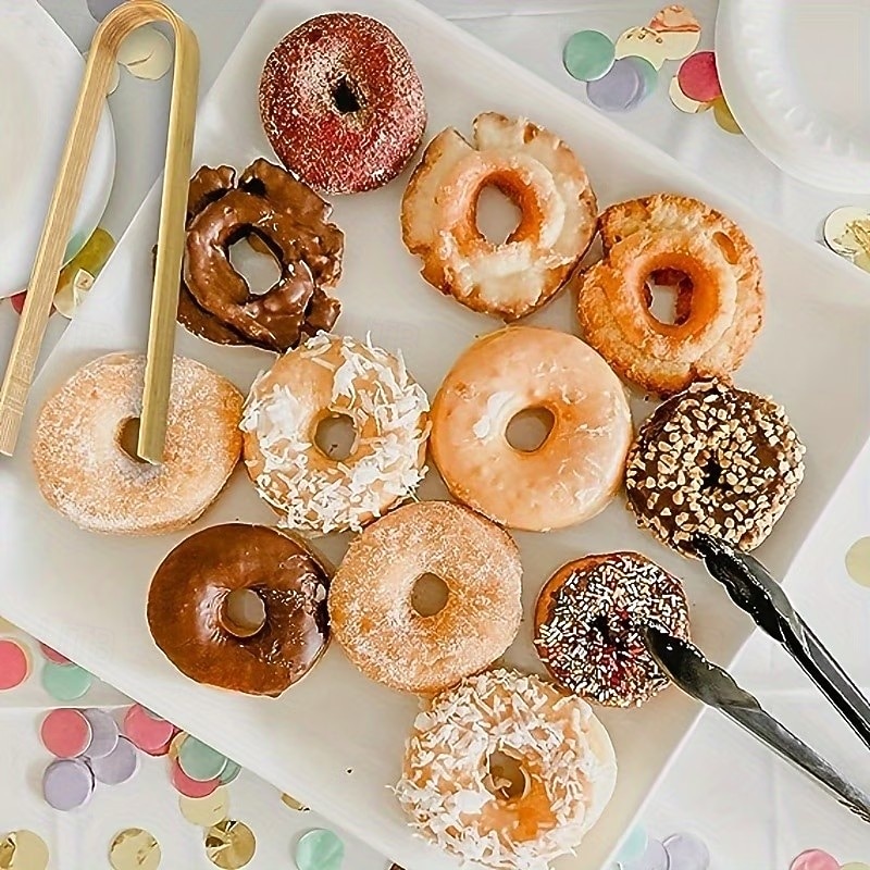 ٥٠ قطعة من الملاقط الخشبية، أدوات طبخ للاستخدام مرة واحدة، ملاقط صغيرة من الخيزران، ملاقط طبيعية للخبز والتحميص، أدوات شواء، تستخدم في محلات الشاي والقهوة، أواني طهي للشواء، مشابك طعام. 2026 - $15.99 –P7