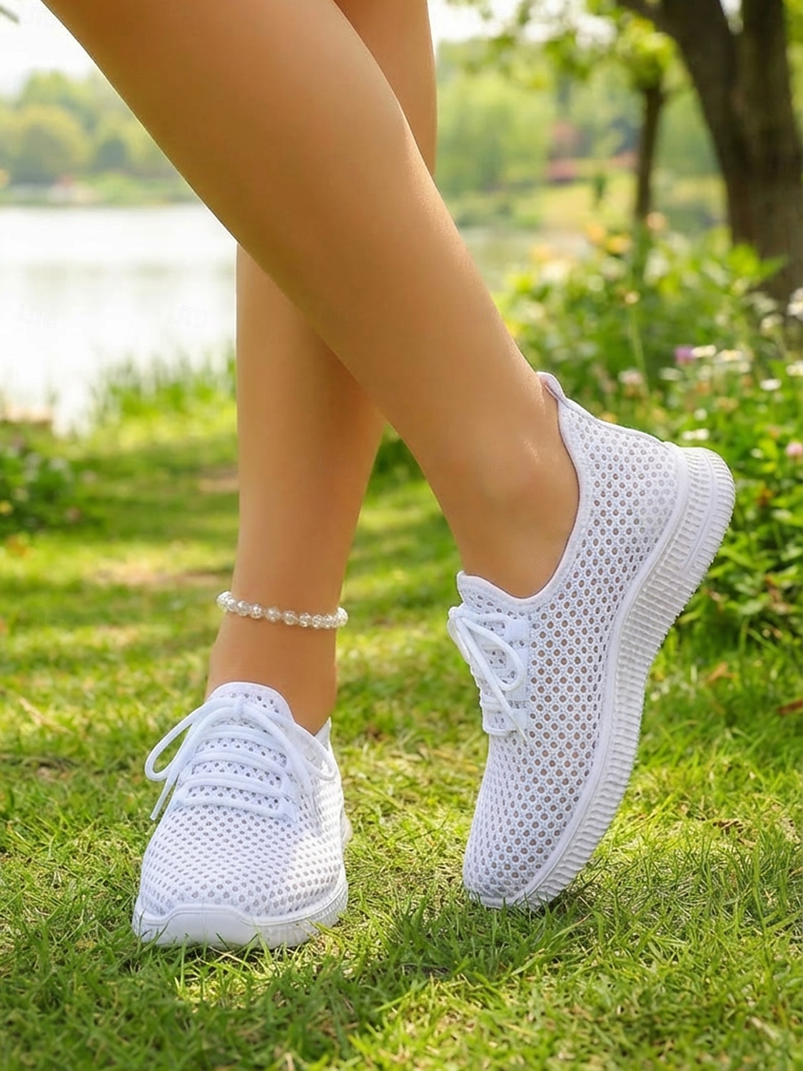 בגדי ריקוד נשים קזו'אל יומי בבית רצועות שטוח בוהן עגולה ספורטיבי יום יומי נוחות רשת לואפר ניאון צהוב שחור לבן 2026 - $26.99 –P6