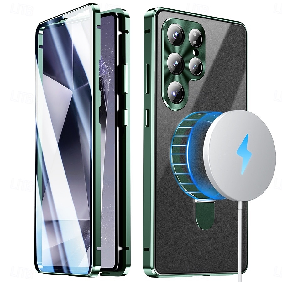 teléfono Funda Para Samsung galaxia S26 Ultra S25 Ultra Estuche delgado Desmontable y protector de pantalla Soporte para Anillo Aleación de aluminio 2026 - $32.99 –P7