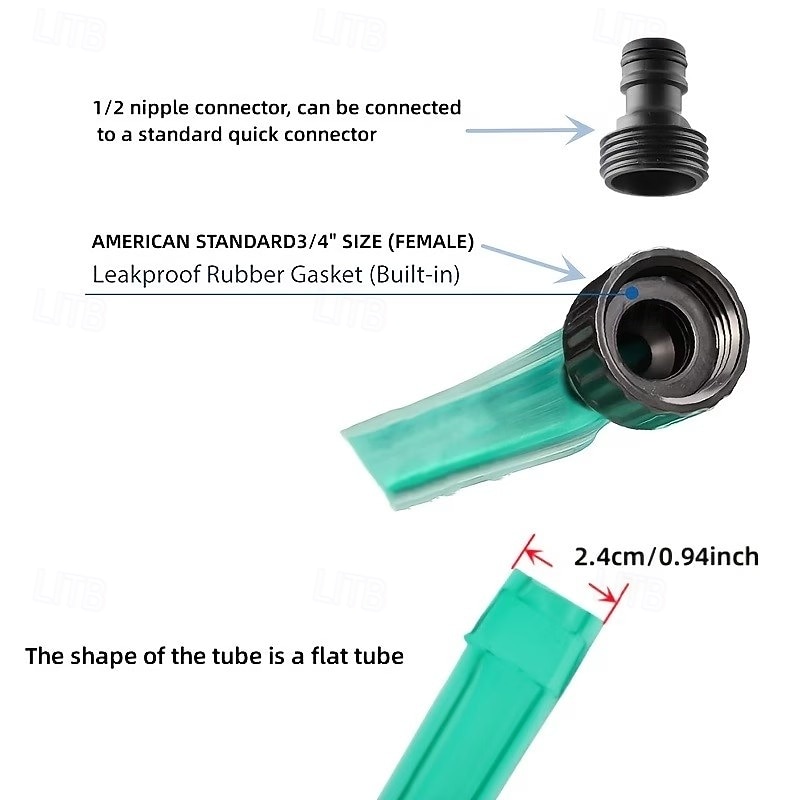 7,5 m plensprinkler hage automatisk tåke mikrovanning vanningsbøtte gårdsvanning kunstig drypp- og sprinkleranlegg med vanningsslange, i stand til å sprøyte eller dryppe 2026 - $15.99 –P5