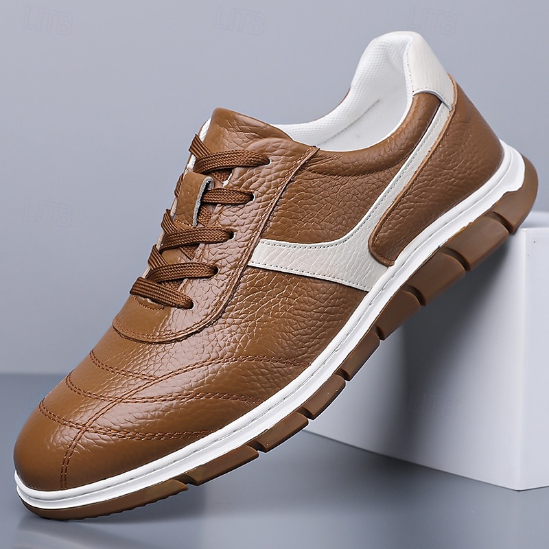 Zapatillas casuales de piel sintética para hombre: zapatos ligeros y cómodos para caminar, viajes, salidas diarias y ropa de calle informal. 2026 - $54.99 –P1