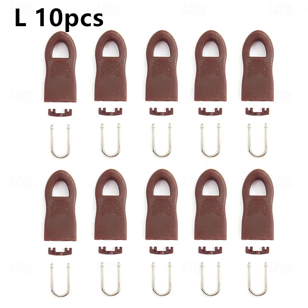 10Pcs Replacement Zipper Slider Pull Puller End Fit Rope Tag Clothing Zip Fixer Buckle Zip Cord Tab Bag Suitcase Backpack Tent 2026 - $9.99 –P10