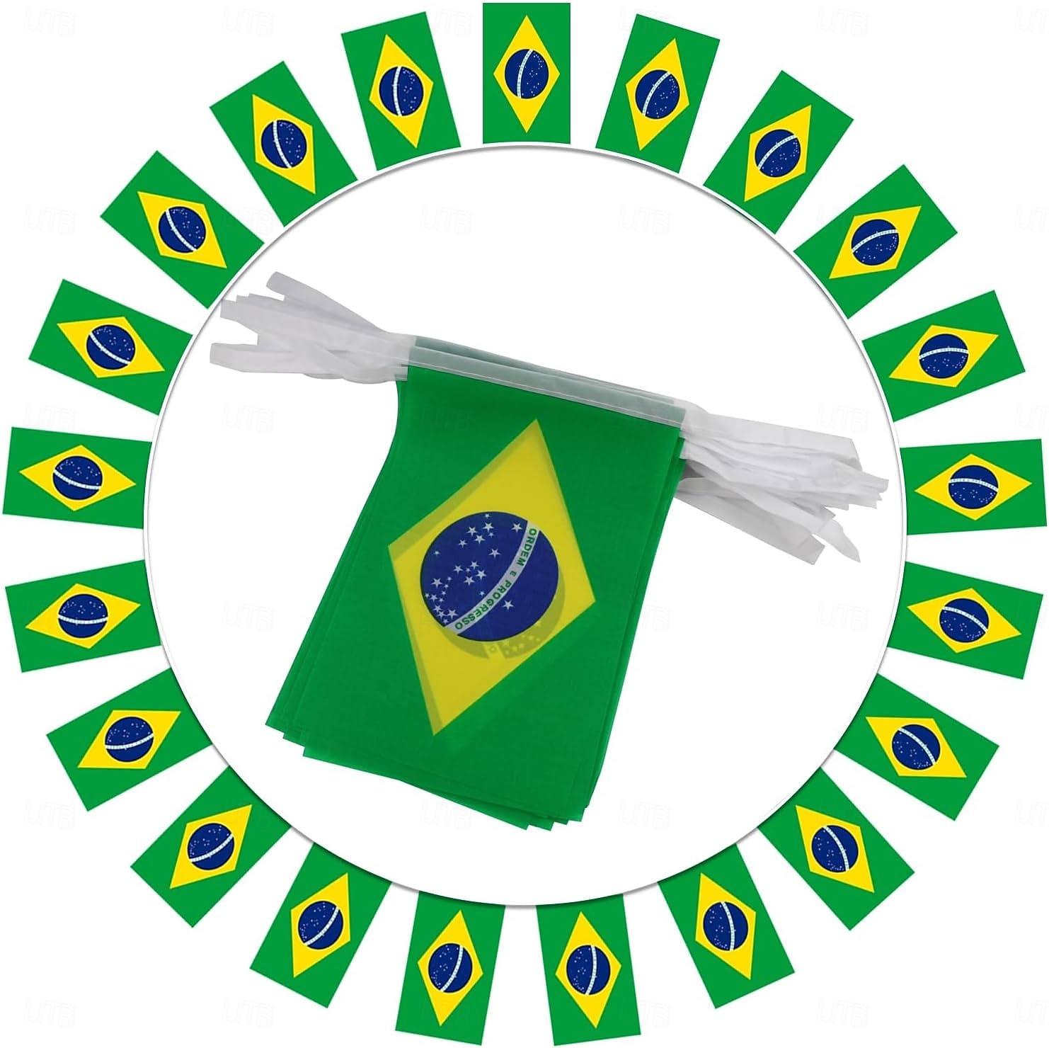 2026年 ブラジルのストリングフラッグ、ペナントバナー、サッカーワールドカップサマーカップの試合用、旗50枚、46フィートの小さなミニブラジル国旗、国の装飾、学校、パーティー、スポーツイベント用の旗バナー  コレクション – $16.99 –P2