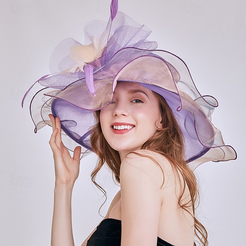 Derby Hut Kirchenhut Kentucky Derby Hut Dame Edelfrau Kostüm Damen Derby Ascot Pferderennfestival Erwachsene Hut Frühling & Sommer 2026 - $41.99 –P5
