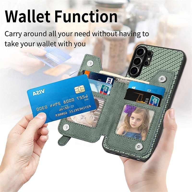 Phone Case For Samsung Galaxy S26 S25 Edge S24 FE S23 S22 Plus  Ultra A56 A36 A26 A16 A06 Wallet Case with Stand Holder Shockproof TPU PU Leather 2026 - $14.99 –P1