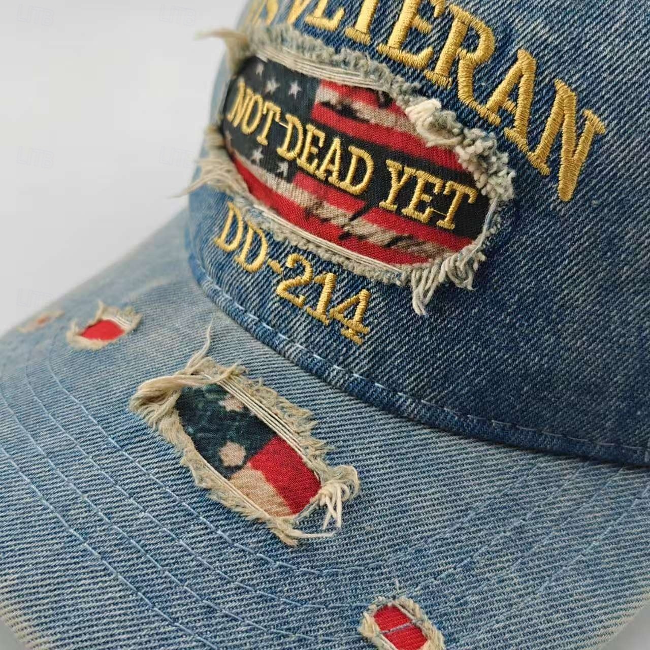 Gorra informal DD-214 con bordado de veterano estadounidense, gorra de béisbol vintage desgastada con bandera estadounidense ajustable para hombres y mujeres, regalo patriótico para veteranos 2026 - $21.99 –P4