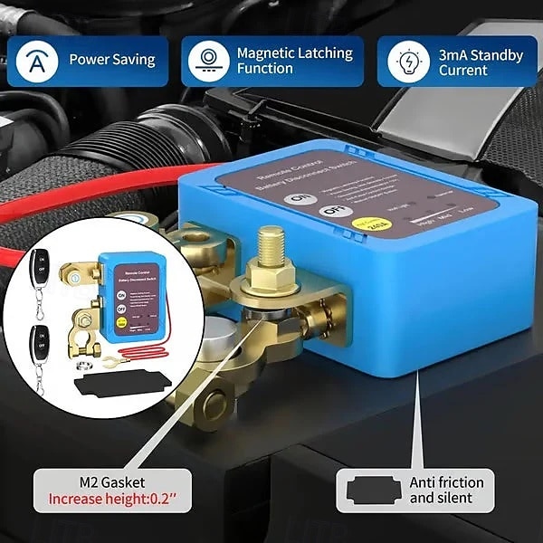 dálkový odpojovač baterie, 12V 240A spínač proti krádeži, spínač autobaterie, inteligentní odpojovač baterie pro auto, loď, přívěs, obytný vůz, čtyřkolku, UTV, motocykl 2026 - $48.99 –P3