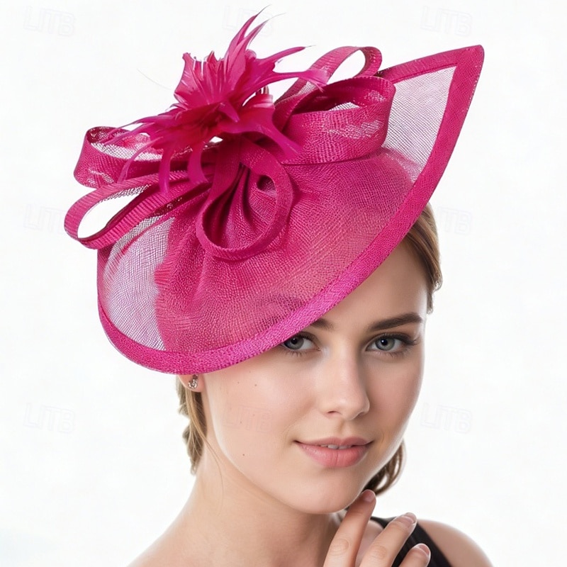 Fascinators Pluma Boda Cumpleaños Vintage Estilo lindo Retro Con Pluma Celada Sombreros 2026 - $17.49 –P8