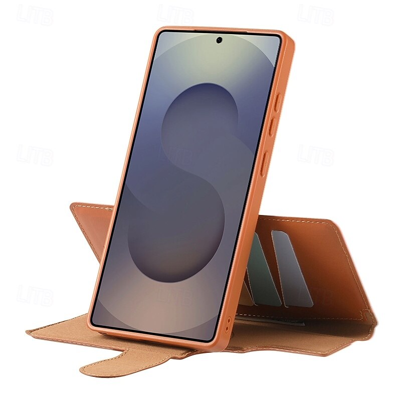 Phone Case For Samsung Galaxy S26 Ultra Plus S25 Ultra Plus S25 Edge S24 Plus Wallet Case with Stand Holder Full Body Protective Shockproof TPU PU Leather 2026 - $23.99 –P10