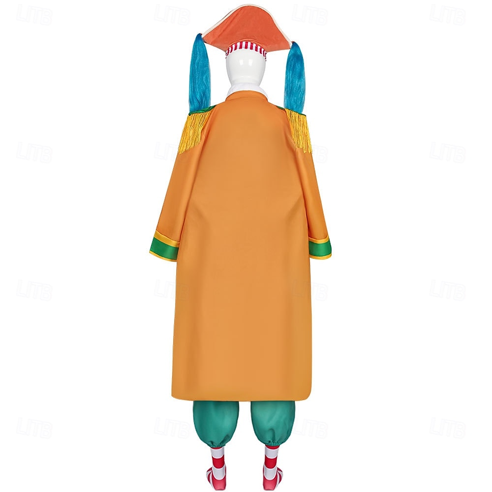 Ocean Adventurer Burlesque Clown Pirat Słomkowy Kapelusz Kostium Cosplay Stroje Anime Stroje tematyczne do filmów i programów telewizyjnych for Męskie Dla dorosłych Bal maskowy Halloween Comic Con 2026 - $119.99 –P2