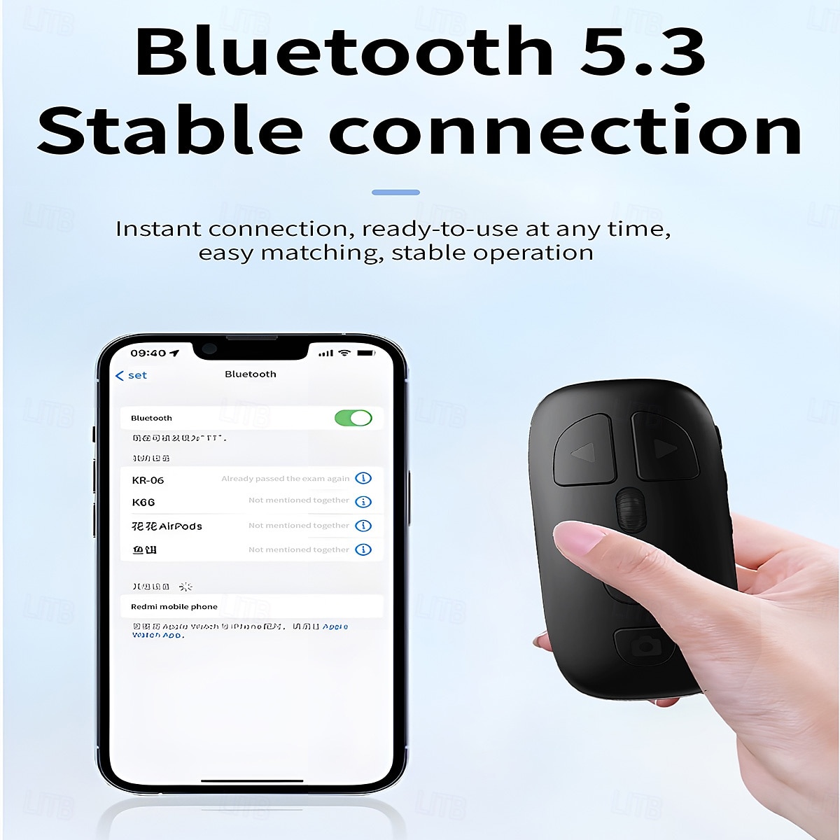 Bluetooth Page Turner for Kindle, TikTok Remote Control Scroller with Scroll Wheel, Wireless Selfie Camera Shutter Zoom Button for iPhone iPad Android, Long Battery Life 2026 - $17.99 –P3