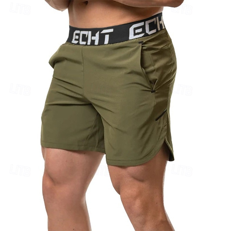 Муж. Шорты для бега Спортивные шорты Шорты для занятий в спортивном зале Карман Шорты Повседневные на открытом воздухе спорт Лето Весна Быстровысыхающий Легкость Влагоотводящие 2026 - $17.99 –P5
