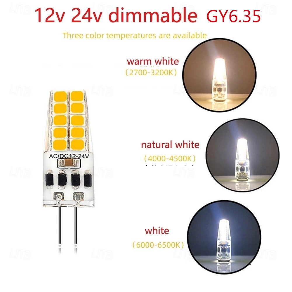 4pcs 10pcs Dimmable GY6.35 Led Bulb AC/DC12-24V 3W 20LED Energy Saving Silicone Light 360 degrees Replace Halogen Lamp 2026 - $41.99 –P1