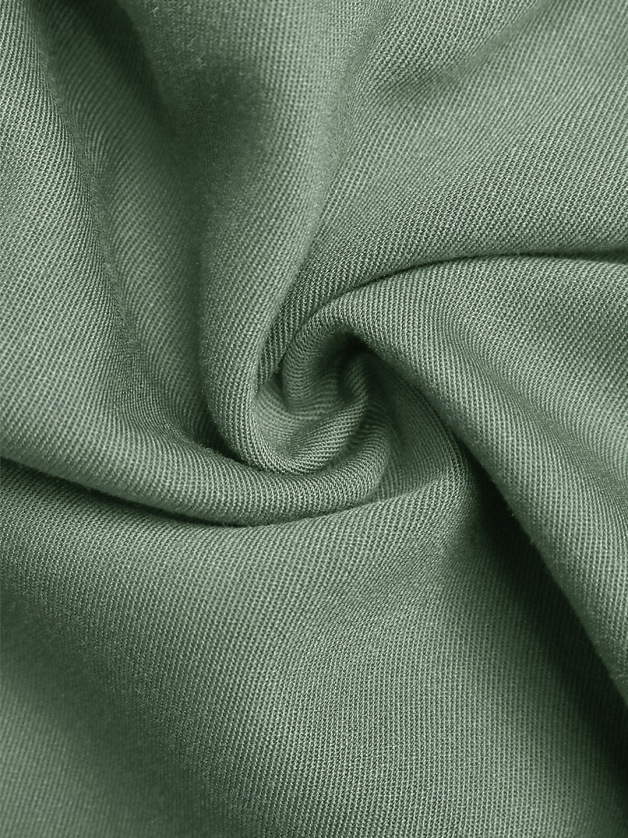 Dames Mini-jurk A lijn jurk Zomerjurk Casual Dagelijks Normale pasvorm Effen Korte mouw V-hals Groen Zomer 2026 - $36.99 –P7
