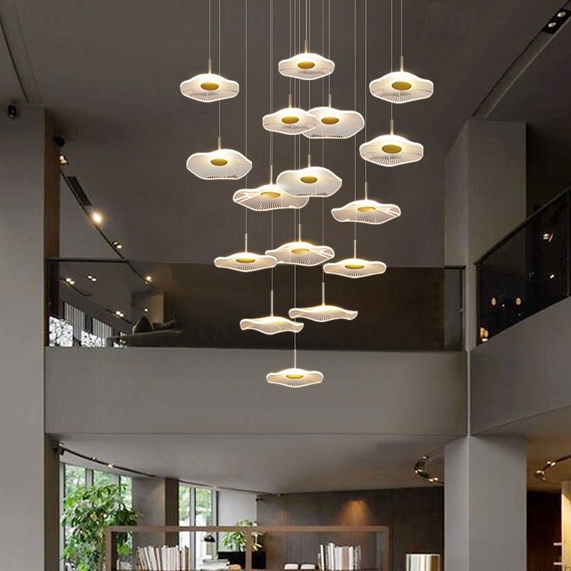 Moderne LED-Pendelleuchten aus Acryl, kompatibel mit Wohnzimmer, Esszimmer, Treppenhaus, Kronleuchter, Wohnaccessoires, Hängeleuchten, Pendelleuchten 2026 - $279.99 –P5