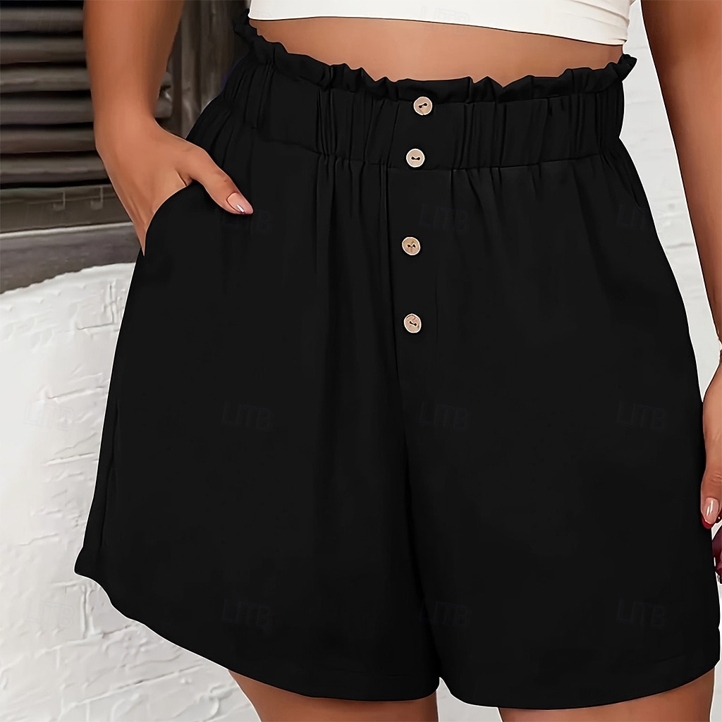 Per donna Shorts Pantaloncini Estivi Shorts da Spiaggia Pantaloncini casual Vacanza Moda Casual Quotidiano Corto Vita Alta Tinta unica Semplice Tasca Elastico in vita Asciugatura Rapida Morbido del 2026 a $20.99 –P2