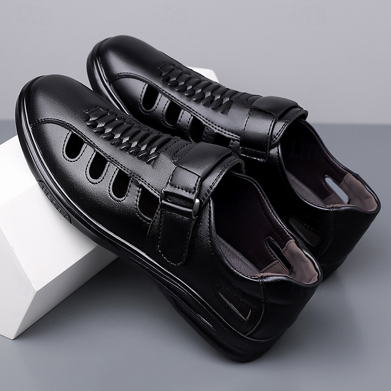 Sapatos casuais masculinos marrons com fivela e recortes, confortáveis para caminhada, ideais para uso diário, viagens, dirigir, escritório, looks casuais de negócios, fins de semana e estilo elegante. de 2026 por $42.99 –P3
