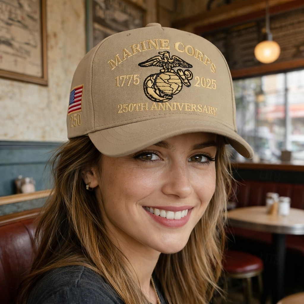 Gorra de béisbol unisex con el 250 aniversario de la independencia, portátil, transpirable, para uso diario, para exteriores, con bandera bordada en la calle. 2026 - $13.99 –P1