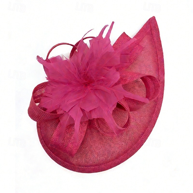 Fascinators Pluma Boda Cumpleaños Vintage Estilo lindo Retro Con Pluma Celada Sombreros 2026 - $17.49 –P9
