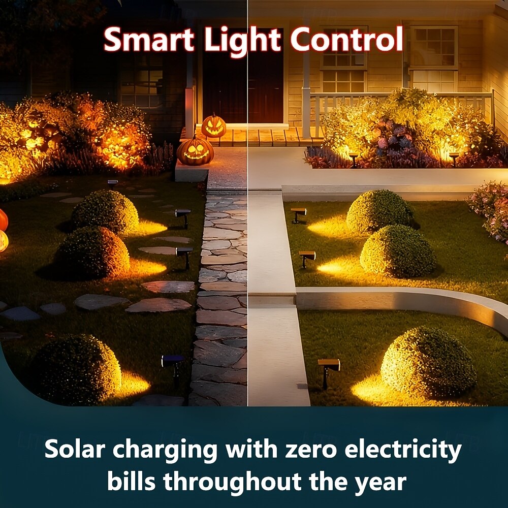 4 Pcs Outdoor Solar Spotlights, IP65 Waterproof, 7 LED Beads, Dusk-to-Dawn Sensor, Decorative LED Spotlight for Garden, Patio, Yard, Lawn, Pathway, Landscape Lighting 2026 - $39.99 –P7