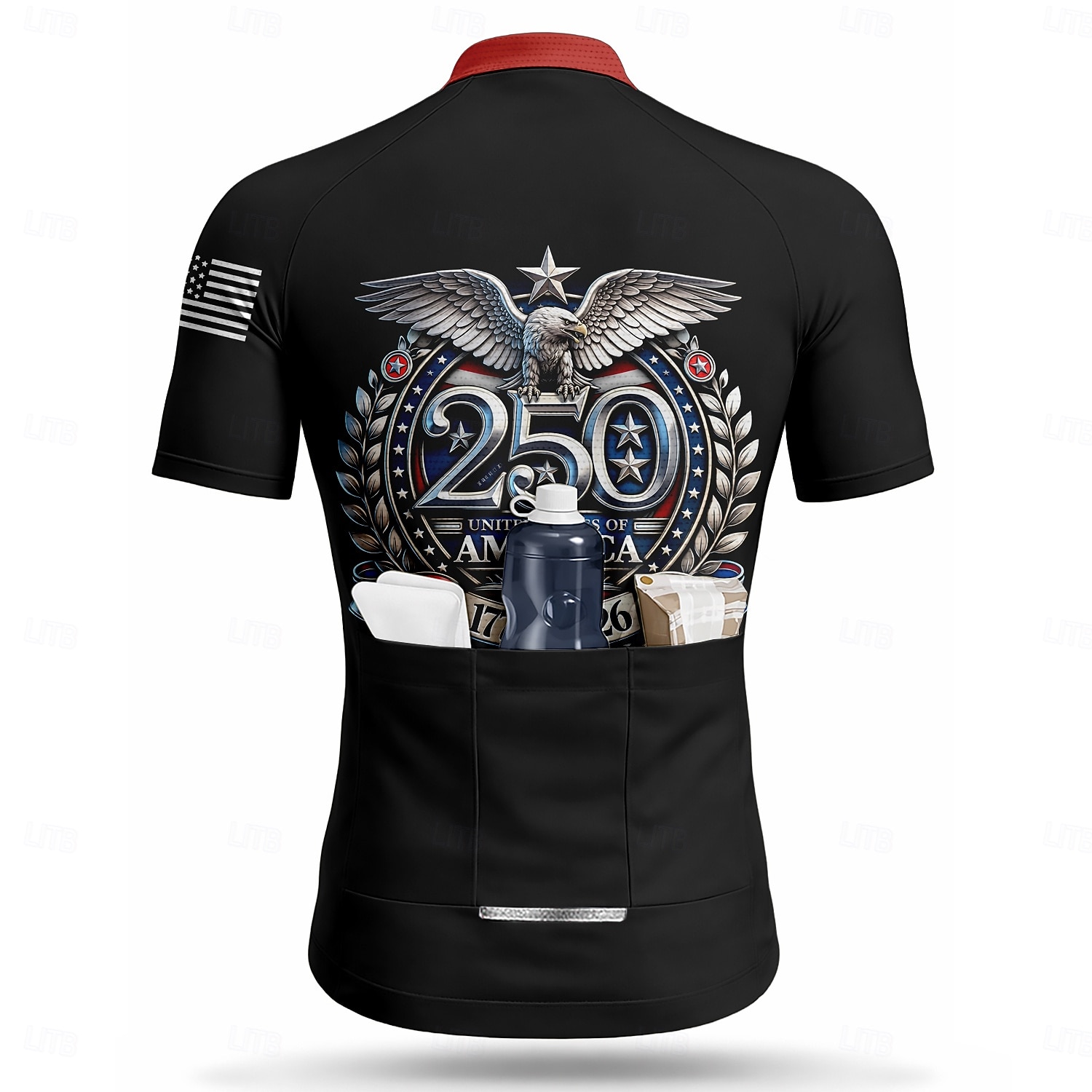 250 aniversario de Estados Unidos Día de la Independencia día de la independencia americana Hombre Maillot de Ciclismo Bandera estadounidense de los Estados Unidos Manga Corta Bicicleta Maillot 2026 - $30.99 –P3