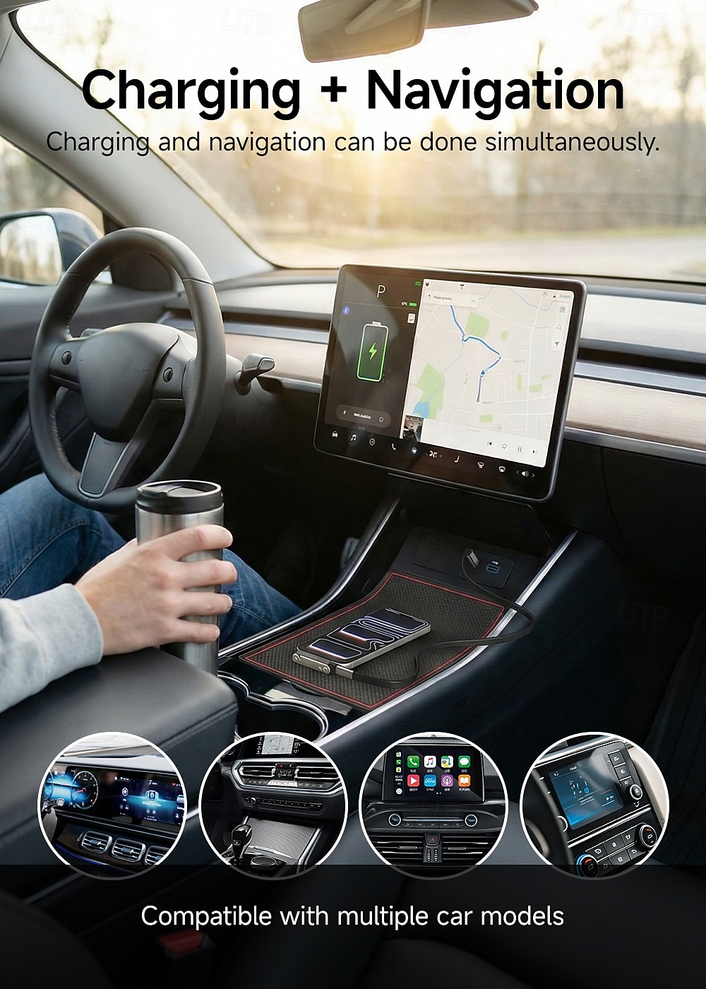 Καλώδιο φόρτισης υψηλής ισχύος 240w τύπου C με βάση στήριξης, σχεδιασμός 2 σε 1 για φόρτιση &Προβολή hands-free, γρήγορη μεταφορά 480mbps, υλικό υγρής σιλικόνης, κέλυφος από κράμα ψευδαργύρου, 2026 - $22.99 –P2