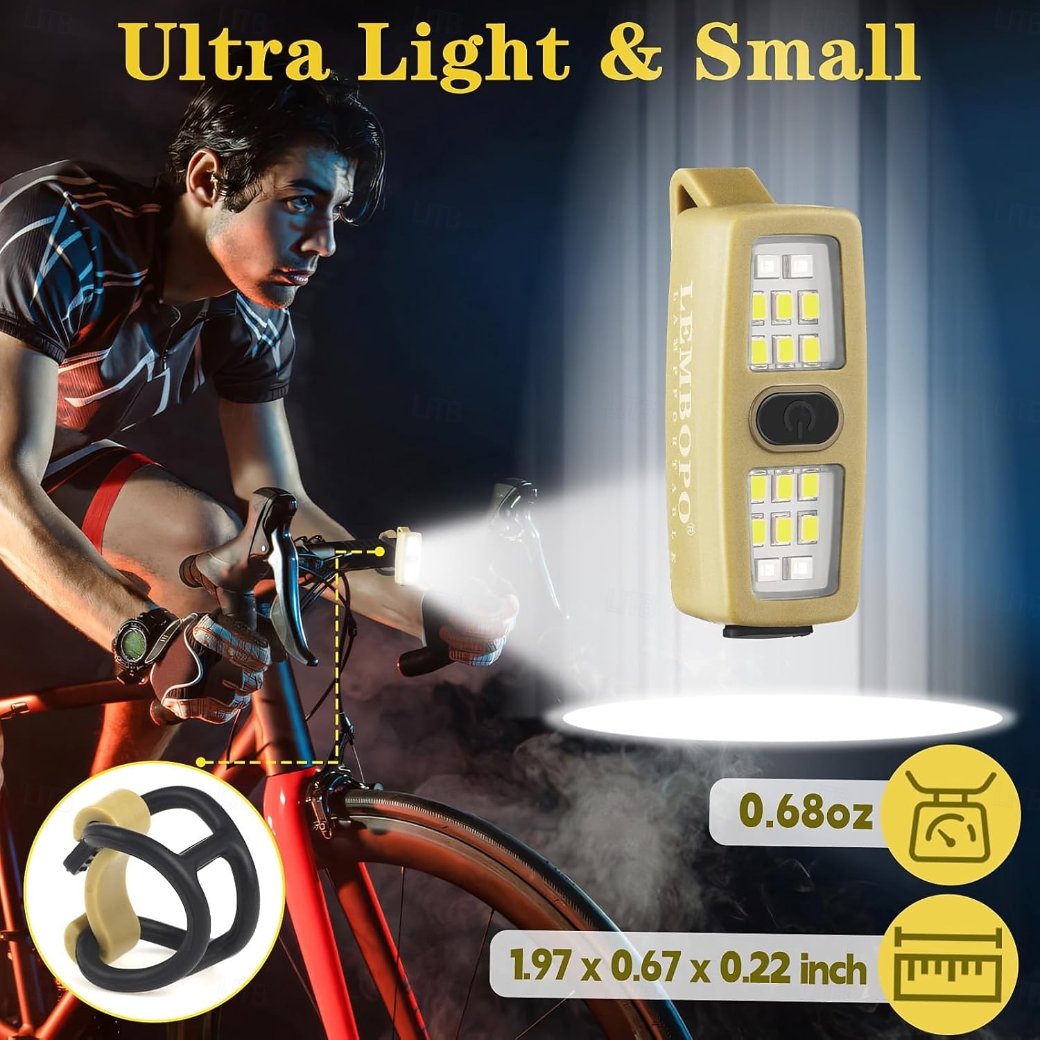 2 Pcs Multi-Functional Type-C Rechargeable Clip-On Running Lights, Mini Portable Flashlights with 7 Modes for Night Running, Cycling, Dog Walking, Hiking, Travel, Maintenance 2026 - $21.99 –P2