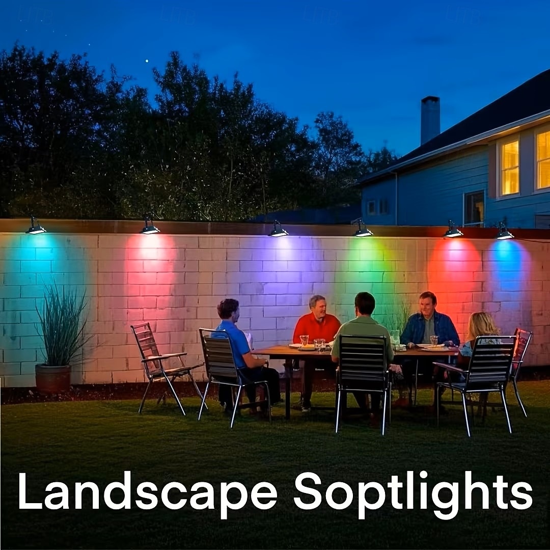2 In 1 Solar LED Lawn Spotlight Outdoor Waterproof COB Courtyard Landscape Tree Light Park Villa Backyard Path Pool RGB Floodlight 2026 - $48.99 –P9