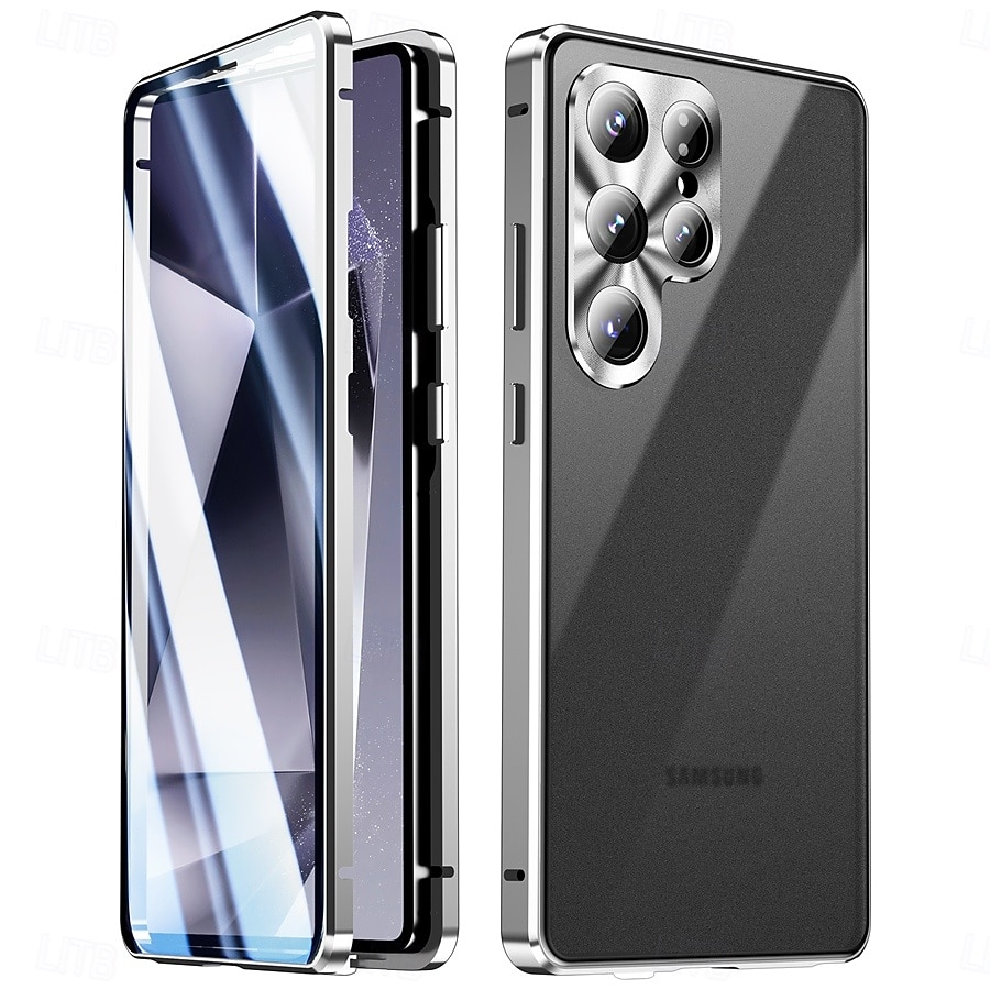 Phone Case For Samsung Galaxy S26 S26 Plus S26 Ultra Novelty Magnetic Adsorption Slim Case Detachable with Screen Protector Anti peep Metal ABS+PC 2026 - $30.99 –P19
